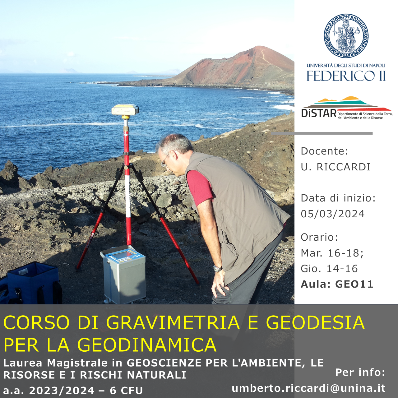 Locandina Corso Gravimetria Geodesia Geodinamica rev